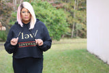 Radiantly Dope Cropped Fleece Hoodie