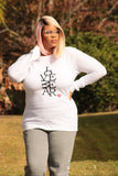 Unisex Long Sleeve Jigsaw in White
